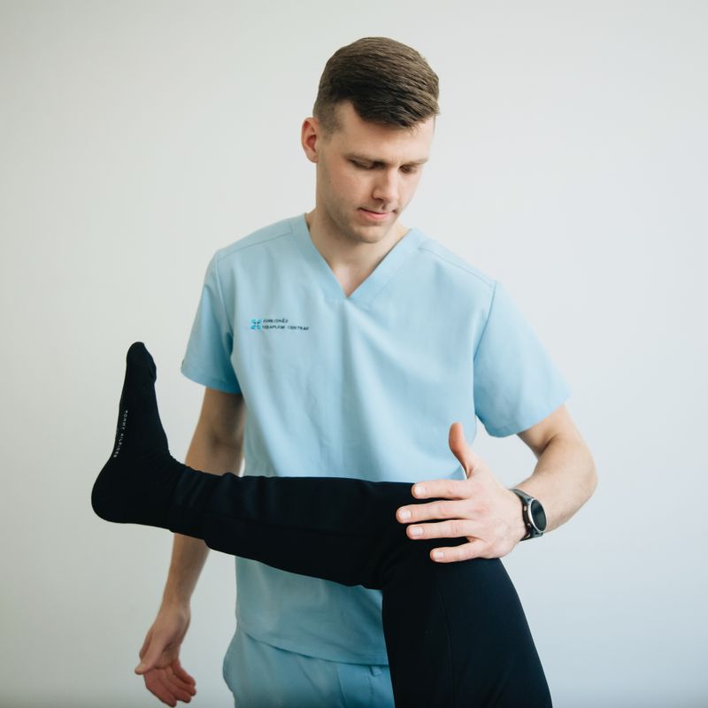 Orthopedic rehabilitation therapy session